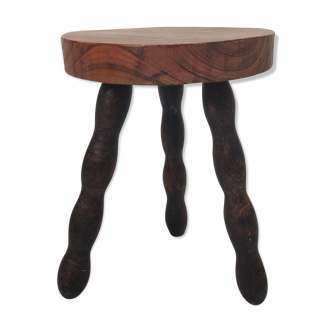 Tripod oak stool