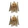 Modern Art Glass “Rondini” Wall Sconces in Smoked Fumè Murano Style