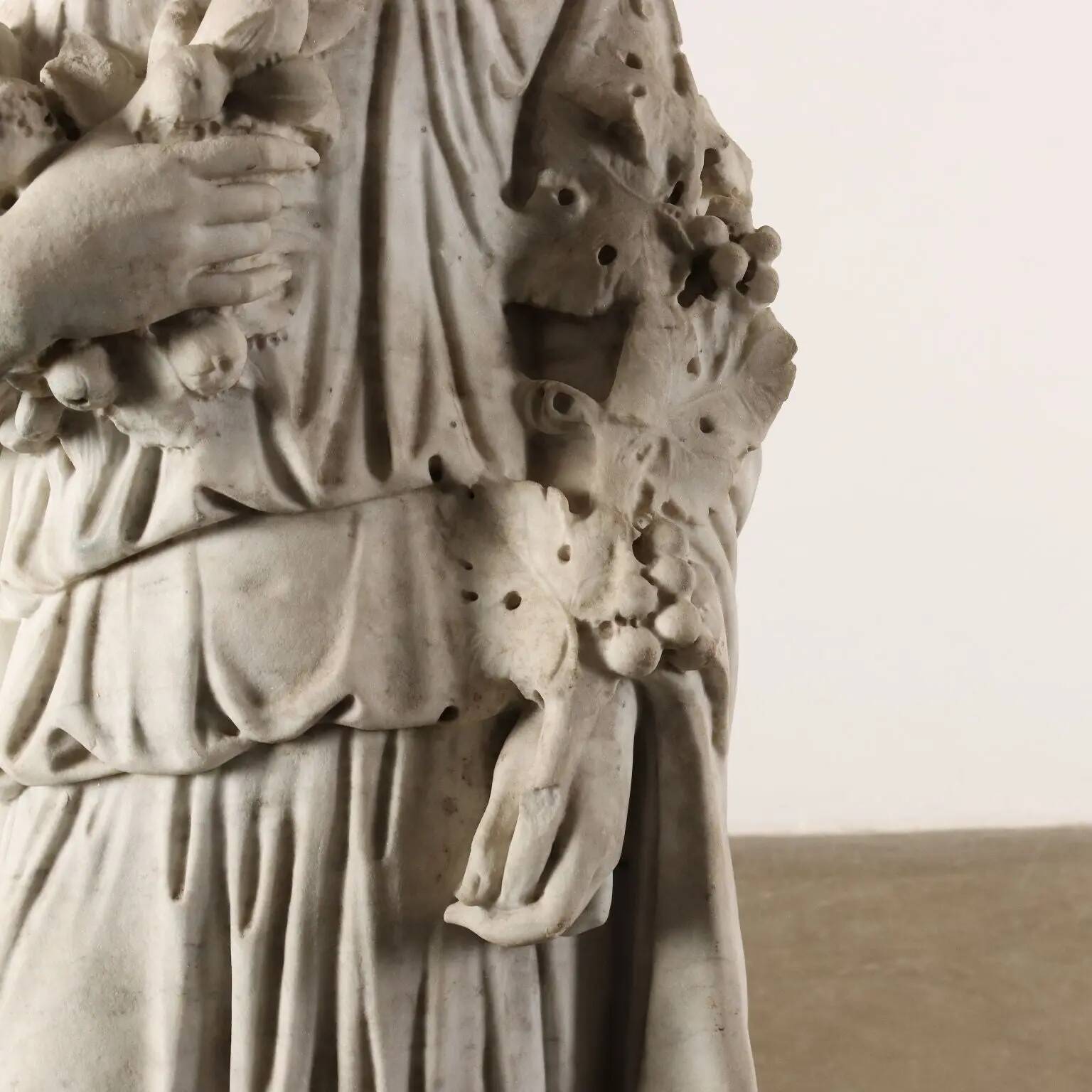 The Allegory of Autumn, white marble, Italy, 19th century