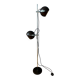 Lampadaire globe oculaire marron de style spatial du milieu du siècle