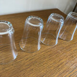 Set of 6 small vintage water glasses