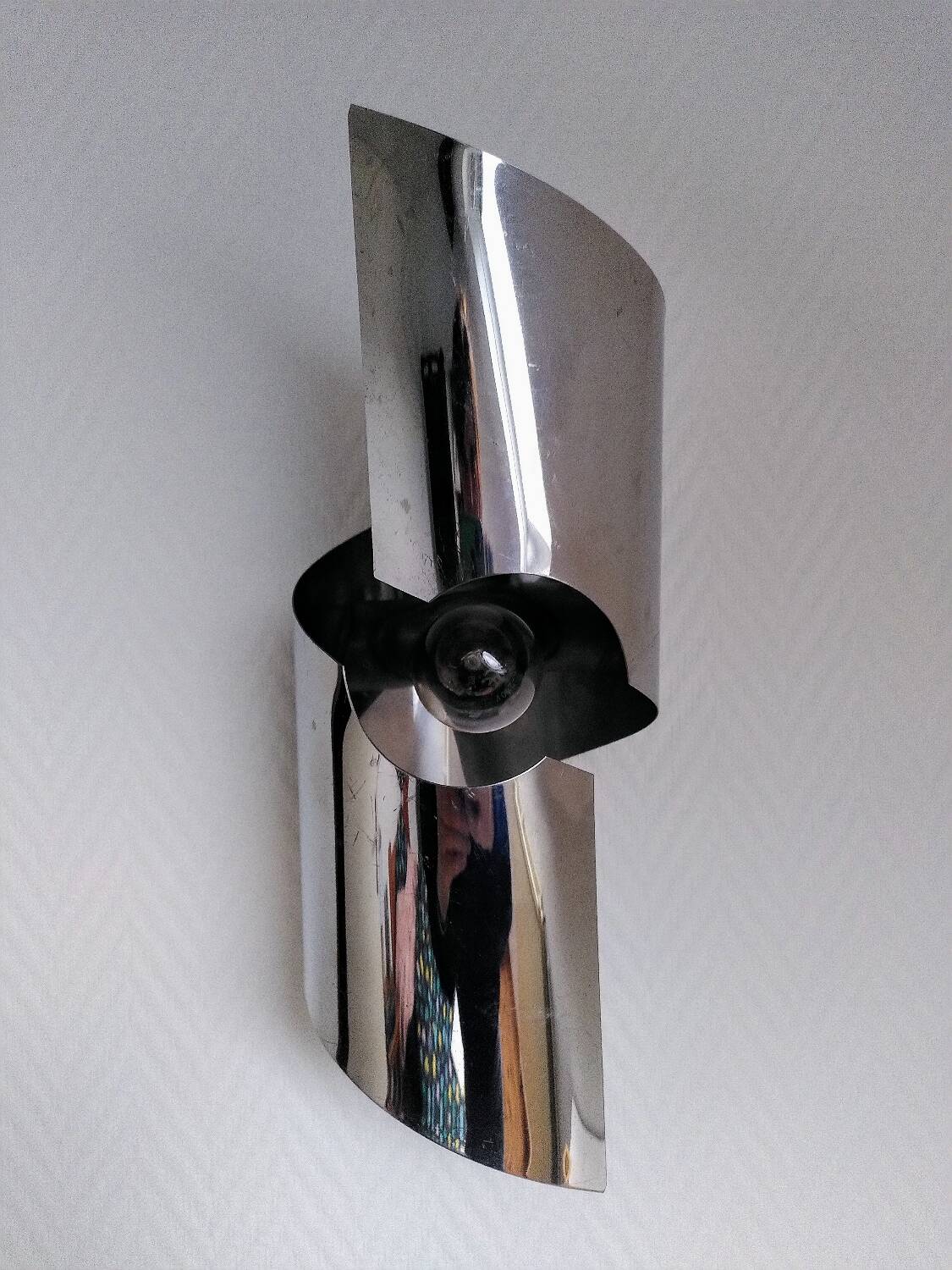 Chrome wall light from the 70s