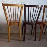 Set of 4 Baumann bistro chairs n°12 - 60s
