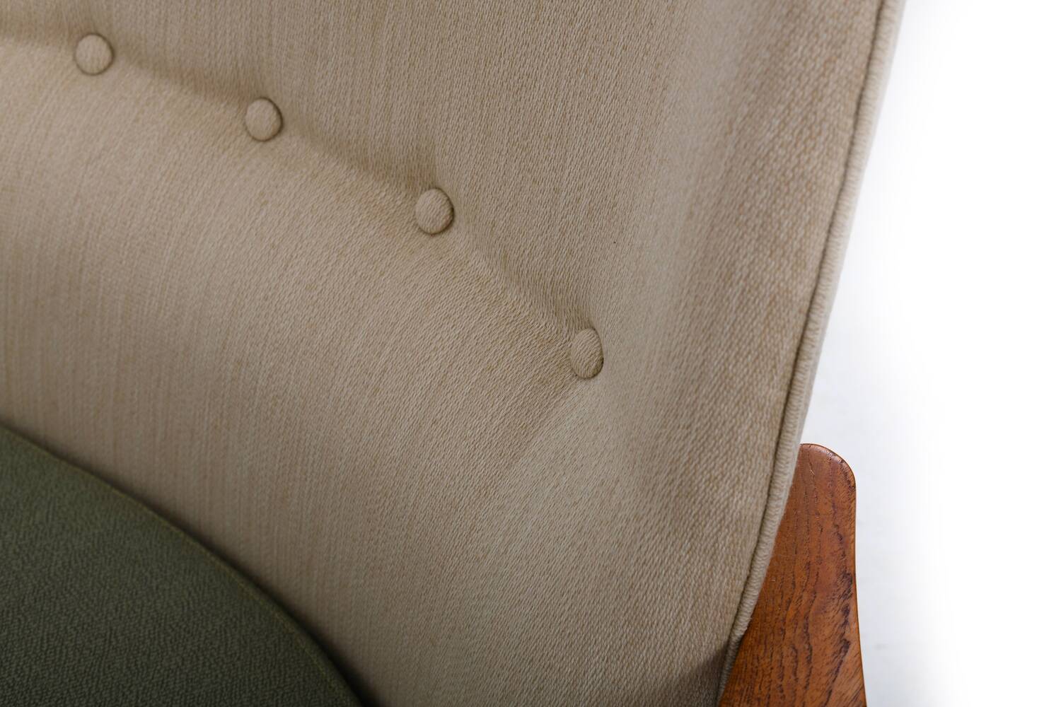 Early Ib Kofod Larsen Easychair Model 4346 / New Upholstered!