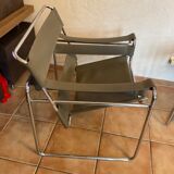 Pair of vintage armchairs B3 vassily by Marcel breuer at the bauhaus circa 1980