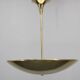 Restored Bauhaus or Art Deco brass chandelier, Czechoslovakia, circa 1930s