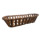 Scandinavian style wooden fruit bowl