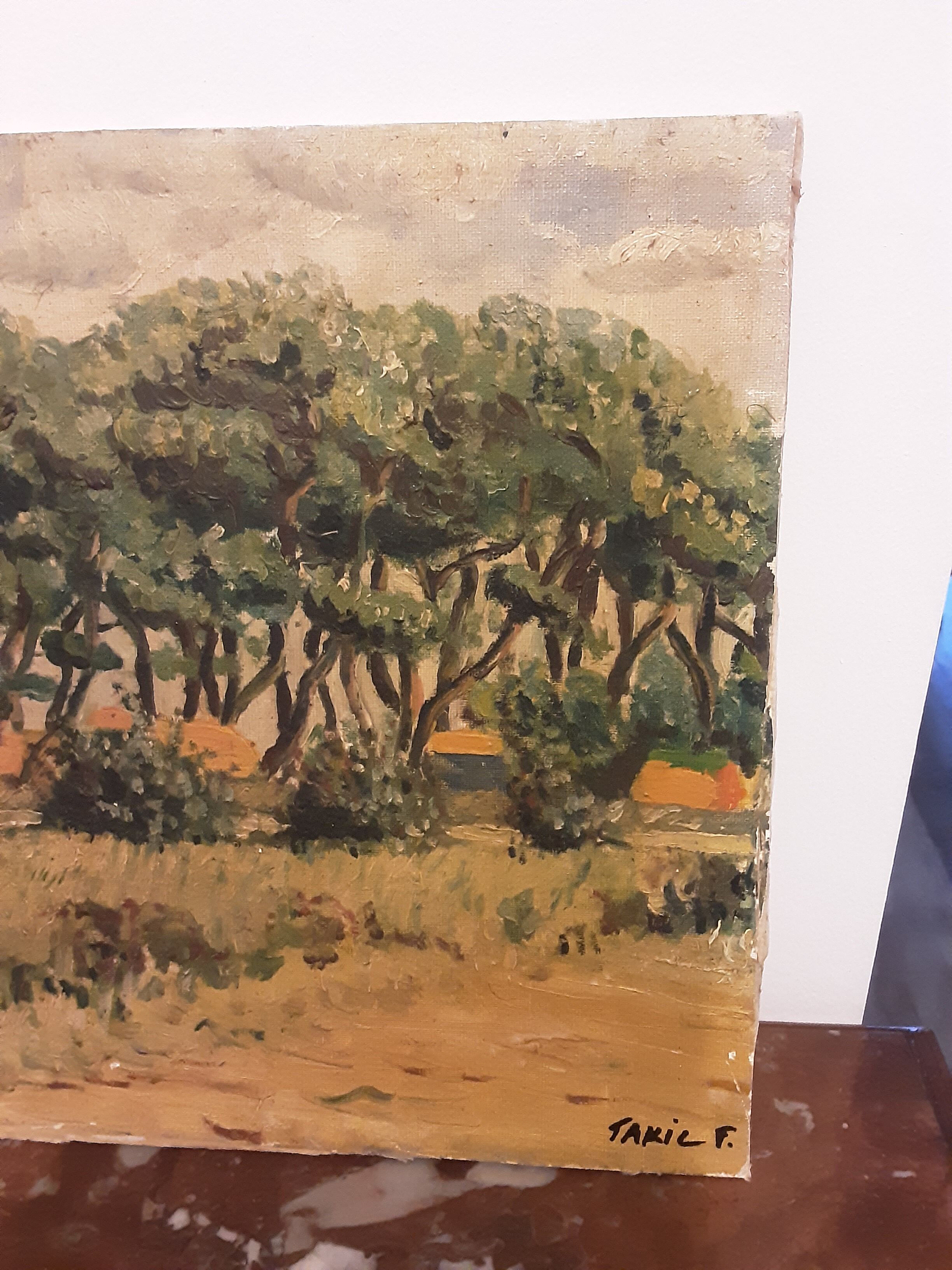 Antique knife oil on canvas