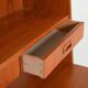 Teak bookcase with writing desk, Scandinavian production, 1960s