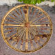 1950s rattan table from France