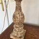 Paire de lampes bois cérusé