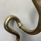 Wall candle holder, cobra shape, solid brass