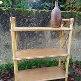 Bamboo and rattan shelf 50-60s