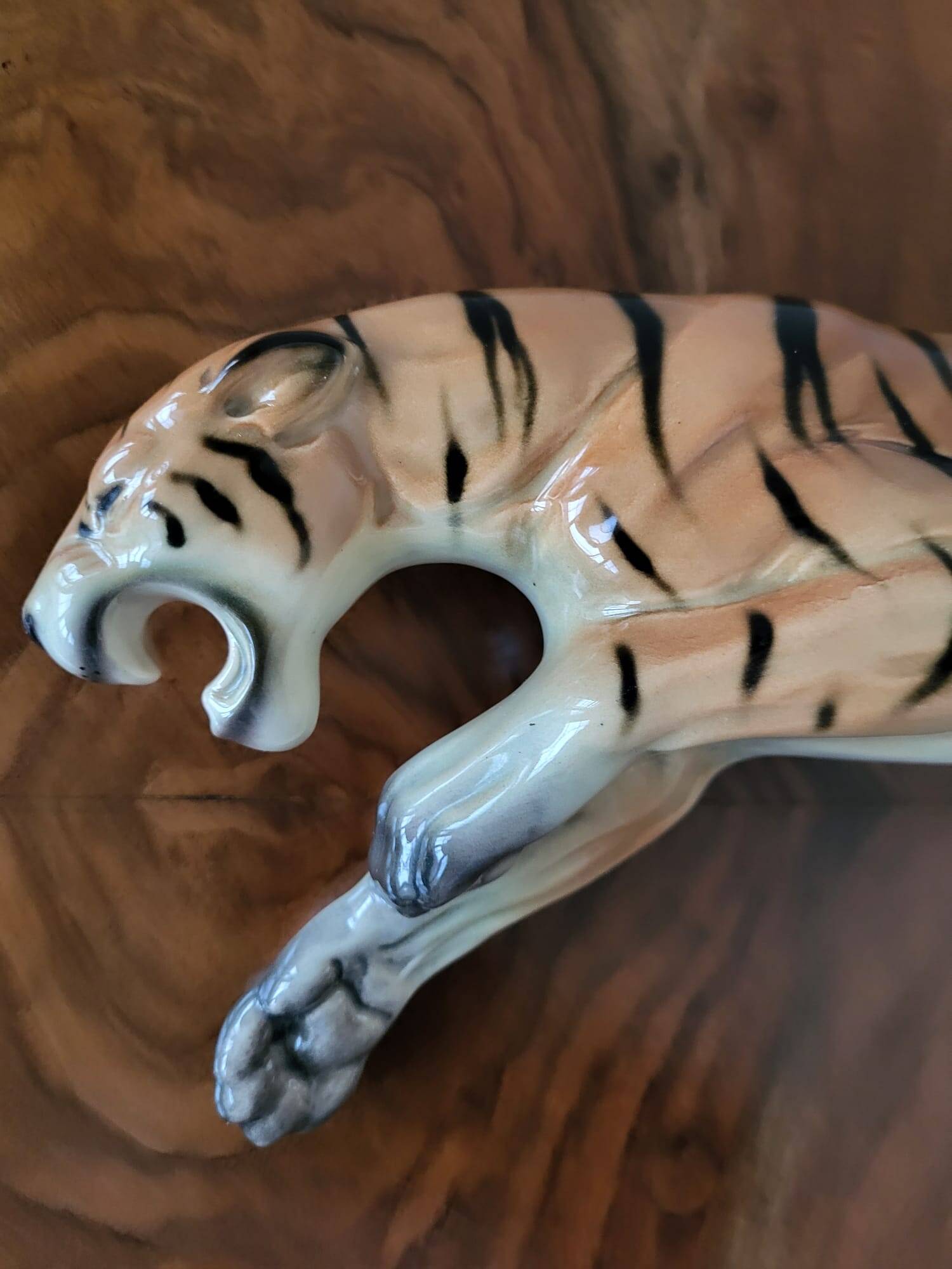 Ceramic tiger from Cortendorf, Julius Griesbach S., Germany 1960