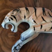 Tigre en céramique de Cortendorf, Julius Griesbach S., Allemagne 1960