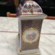 English porcelain clock and candle holders