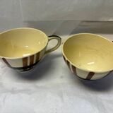 Set of 4 vintage earthenware cups