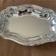 Silver metal bread basket Louis XV style