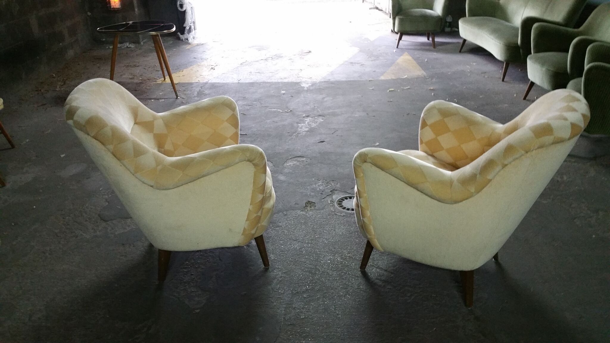 Organic year 50-60 club chairs pair