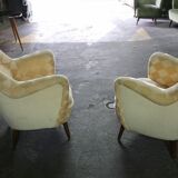 Organic year 50-60 club chairs pair