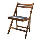 Chaise en bois pliante vintage