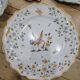 Set of 5 Moustiers porcelain pieces in perfect condition