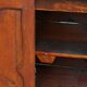 Antique Cabinet in Red/Brown with 2 Doors and a Drawer with Working Lock