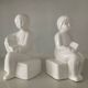 Vintage ceramic bookends