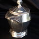 Coffee service, art tea in art deco silver metal