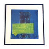 Original abstract print by Maya Memin, 90s