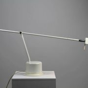 Minimalist White Adjustable Desk Lamp by Massive, Belgium — 1980s