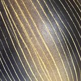 Saint Clément ceramic vase from the 50s, black and yellow