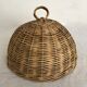 Cloche en osier tressé, campagne chic, cuisine