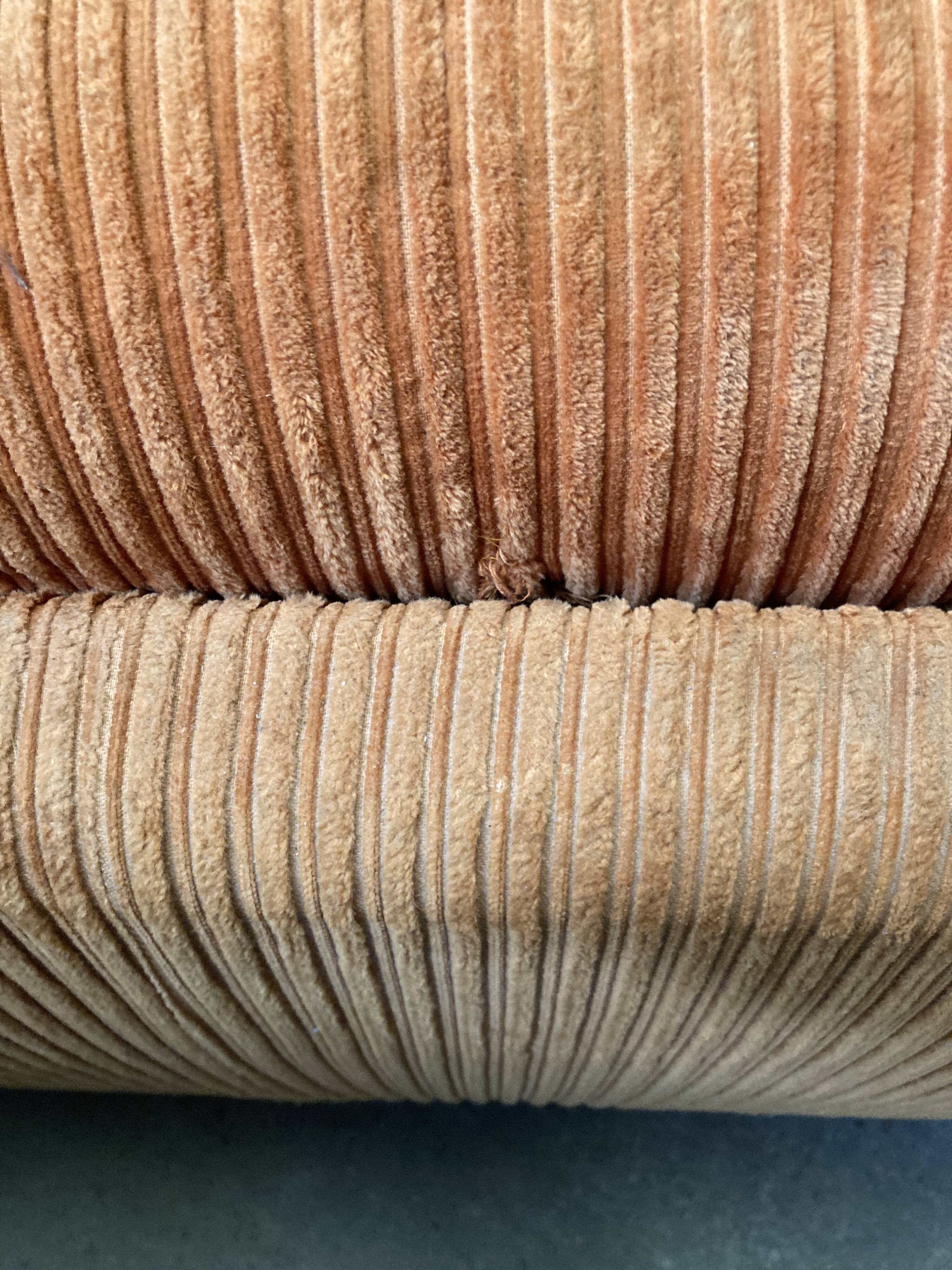 Vintage orange sofa bed