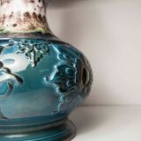 70's beige blue floor lamp