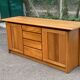 Vintage Scandinavian oak sideboard from the 1980s.