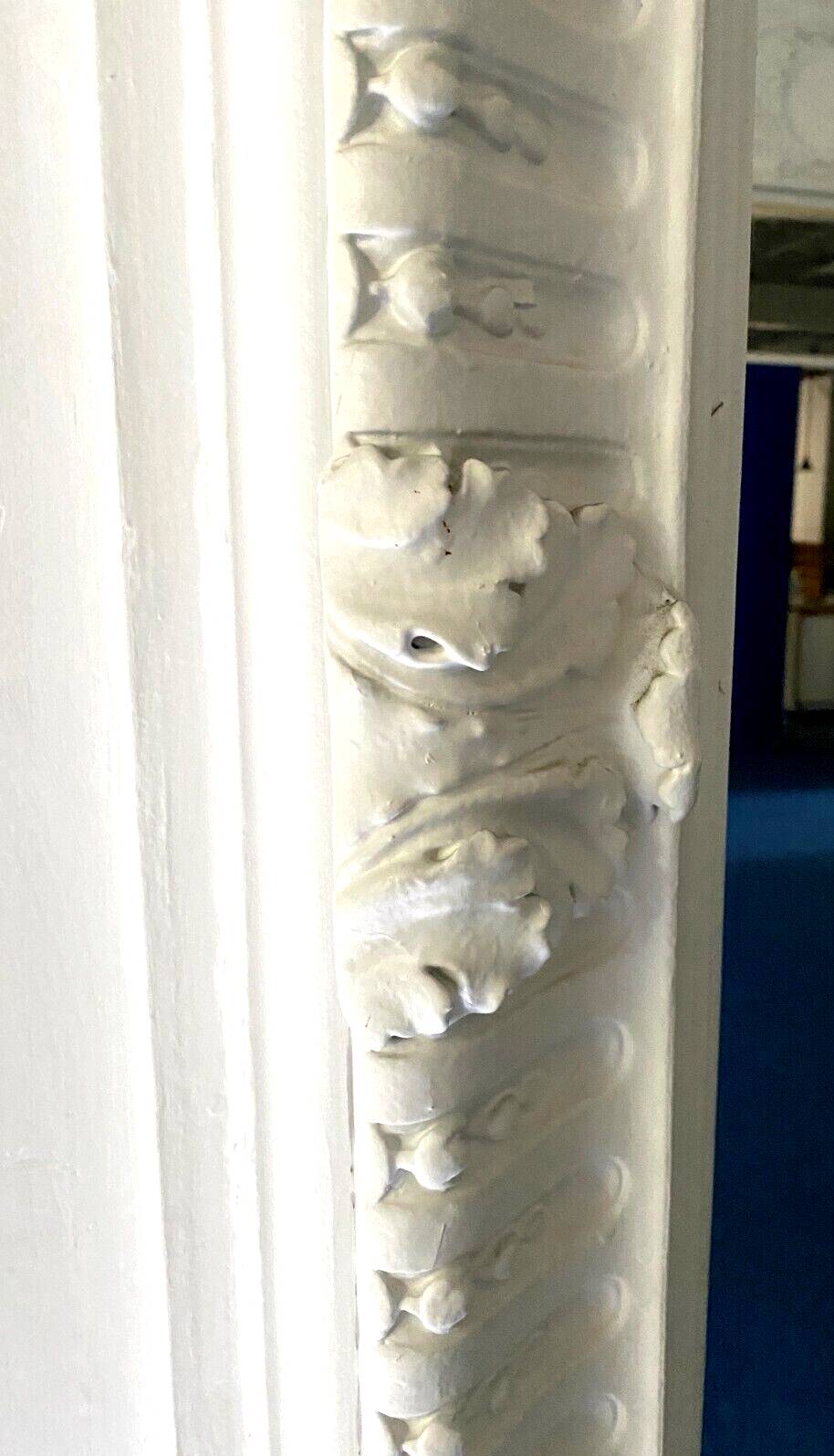 Louis XVI style mirror in wood and carved stucco 20th century