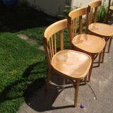 3 Bauman bistro chairs