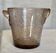 Vintage 1960s glass ice bucket biot bubble glass