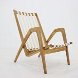 1970s Jan Vaněk Oak armchair, Czechoslovakia