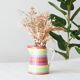 Multicolored striped ceramic jug "Happy Days"