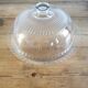 Glass arcopal cake dish with bell