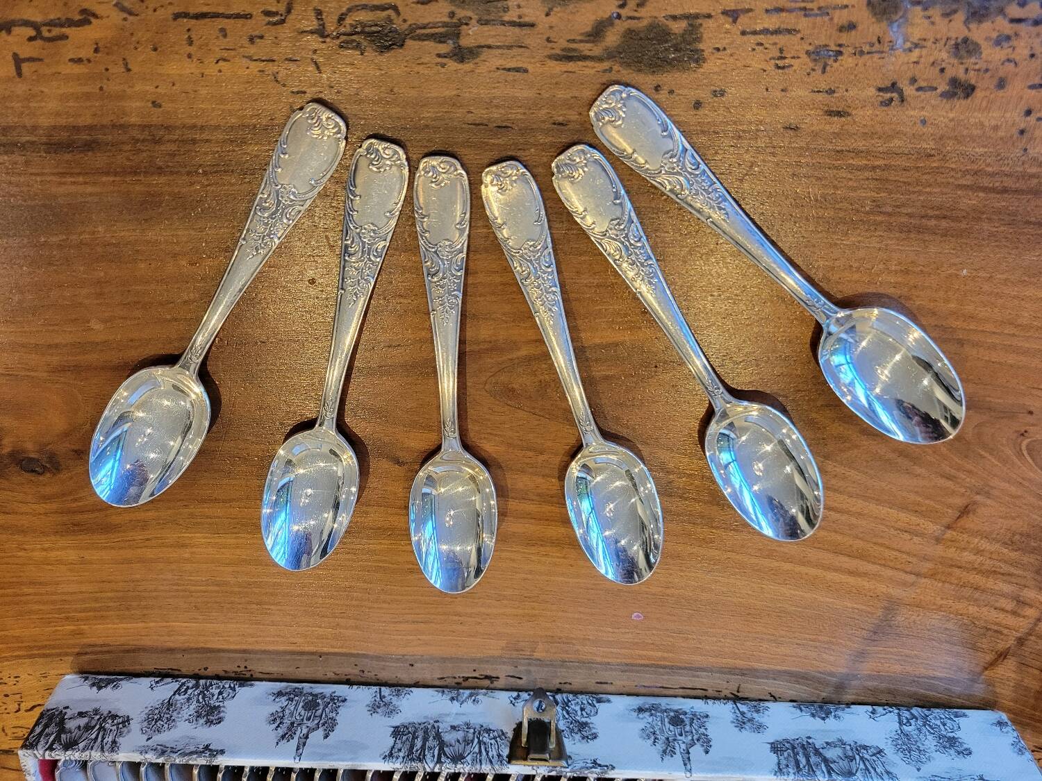 49-piece silver flatware set