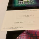 Complete portfolio (8 plates) from 1975 - Universal structures of the checkerboard - Victor Vasarely
