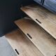 Large wooden and black sideboard