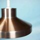 Vintage suspended lamp in aluminium from the 60s/70s, dining table lamp.