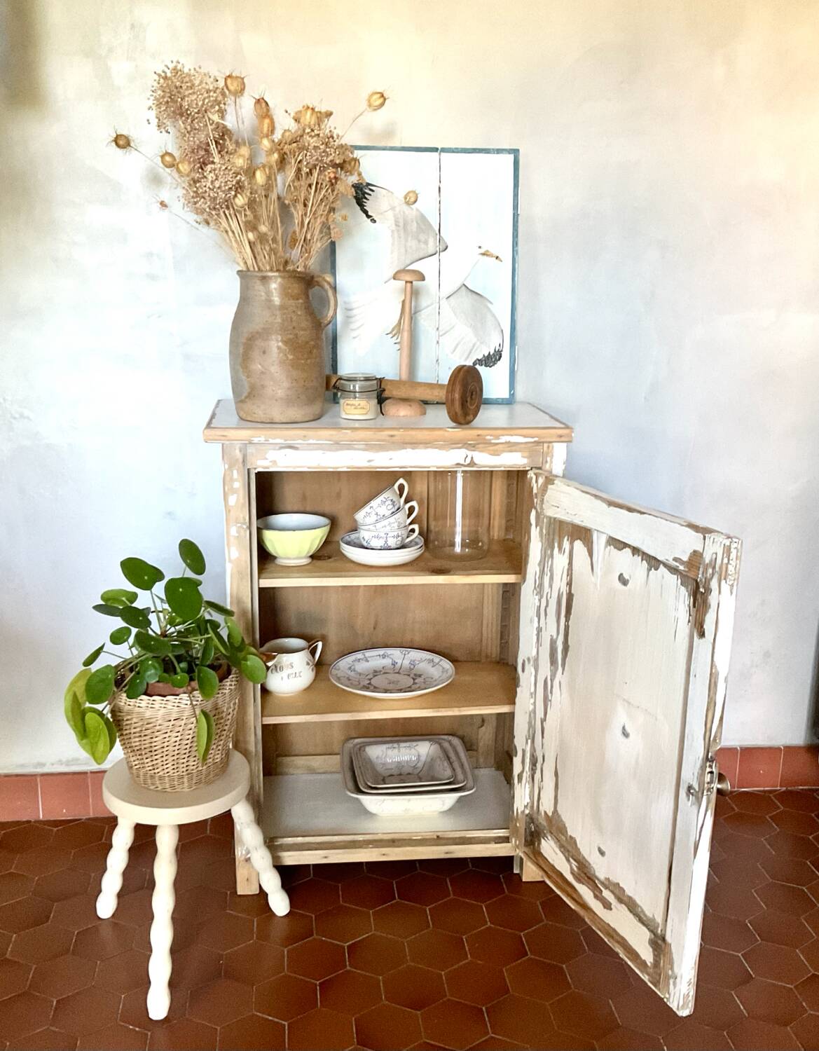 Confiturier vintage patiné