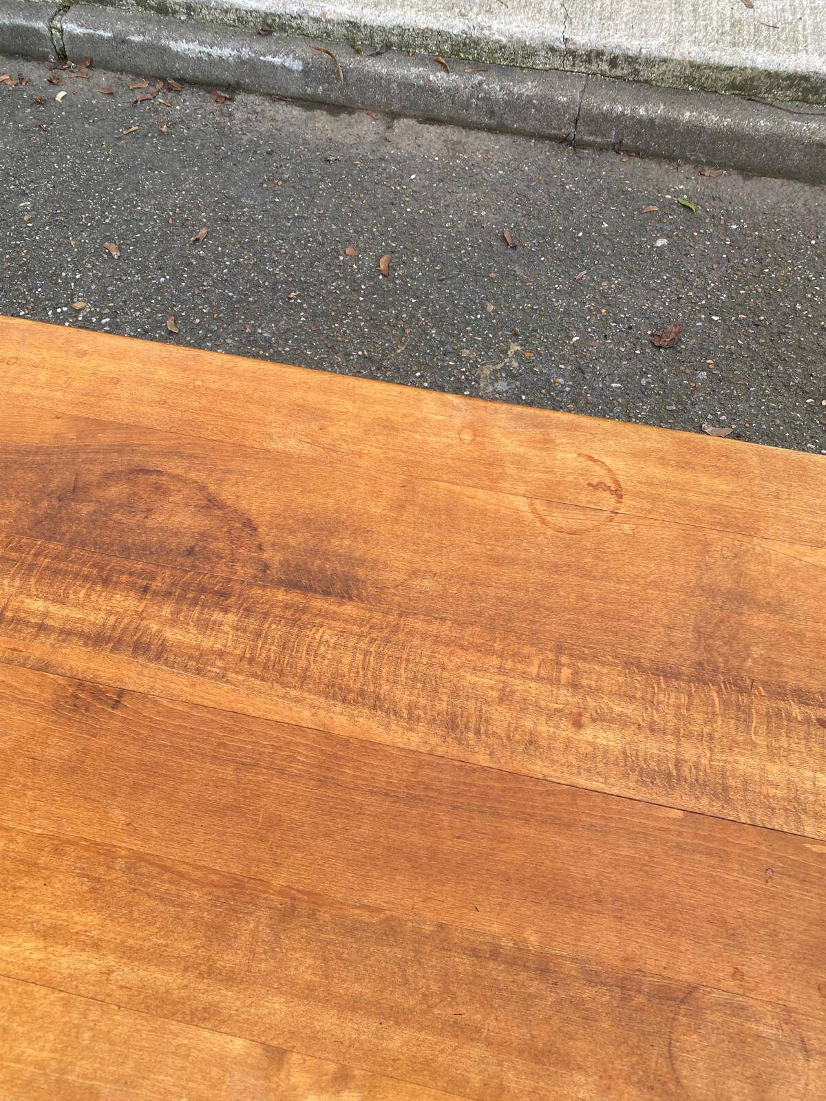 Navarro Argudo farmhouse coffee table in solid wood from Spain 110x50cm