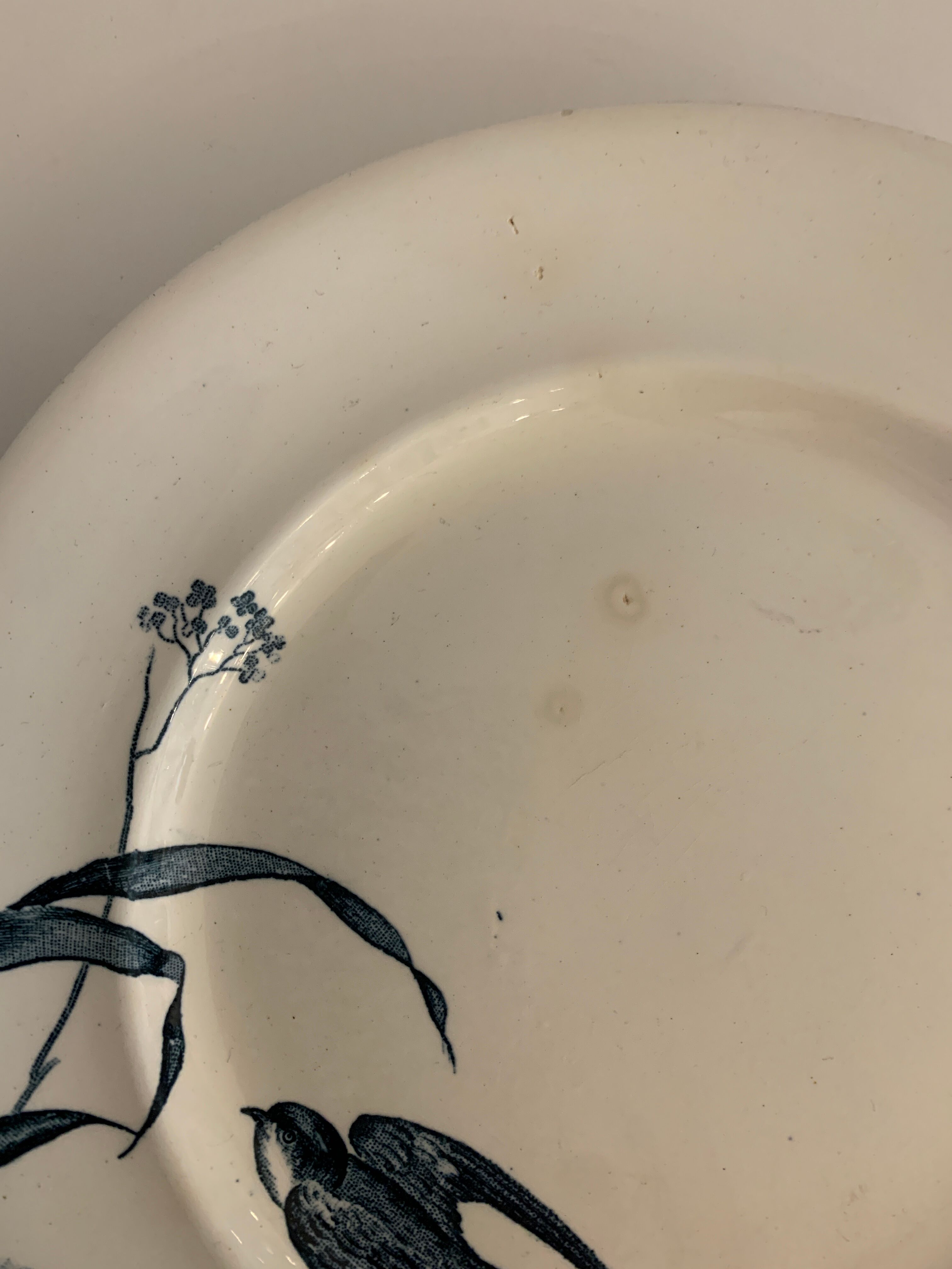 4 Japanese Longwy flat plates