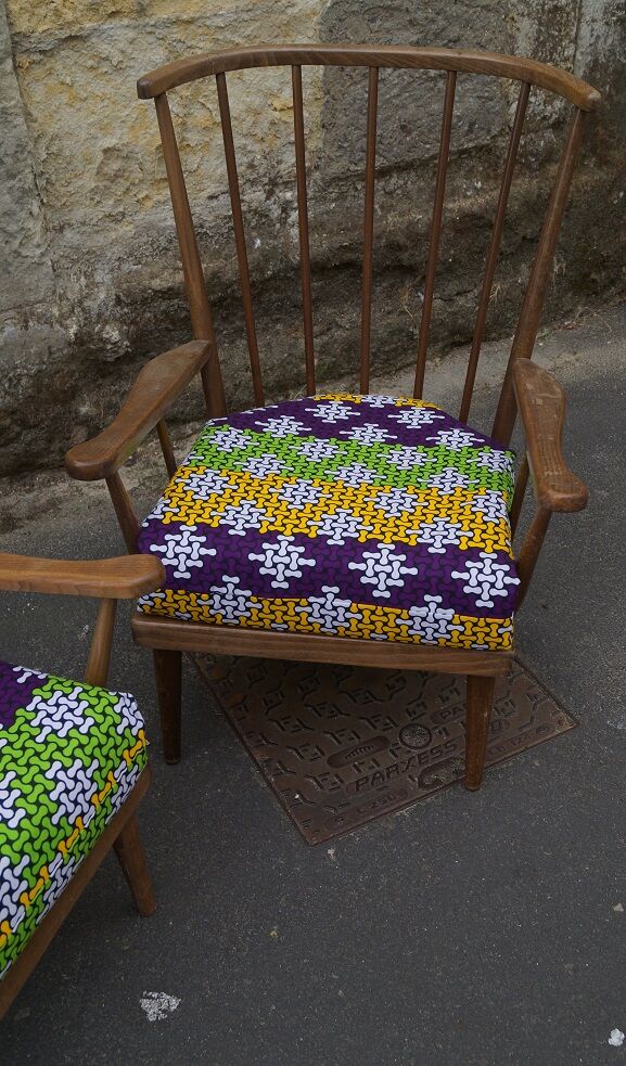 Pair of Baumann fan chairs, 1960